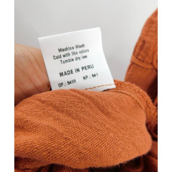 Scully Cantina Collection Empire Waist High Low Dress In Ginger Size XL Western - Picture 7 of 9